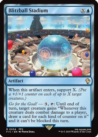 Image of Blitzball Stadium (Surge Foil) (FIC-034) - Commander: FINAL FANTASY Foil