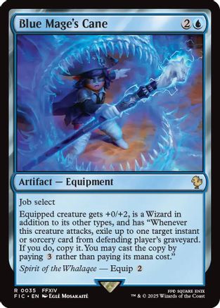 Image of Blue Mage's Cane (Surge Foil) (FIC-035) - Commander: FINAL FANTASY Foil