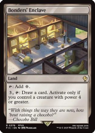 Image of Bonders' Enclave (Surge Foil) (FIC-376) - Commander: FINAL FANTASY Foil