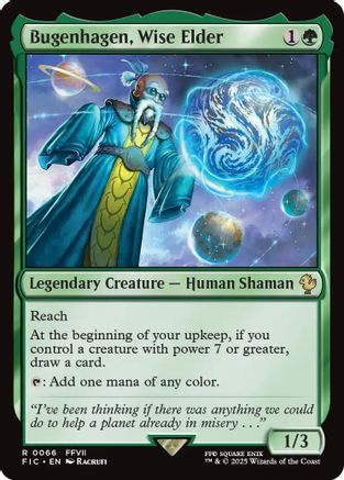 Image of Bugenhagen, Wise Elder (Surge Foil) (FIC-066) - Commander: FINAL FANTASY Foil