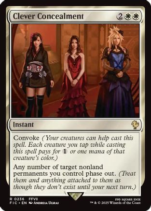 Image of Clever Concealment (Surge Foil) (FIC-236) - Commander: FINAL FANTASY Foil