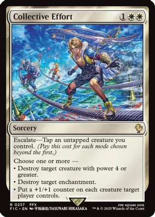 Image of Collective Effort (Surge Foil) (FIC-237) - Commander: FINAL FANTASY Foil