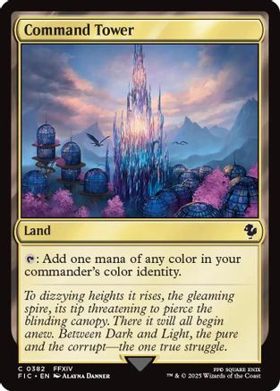 Image of Command Tower (0382) (Surge Foil) (FIC-382) - Commander: FINAL FANTASY Foil