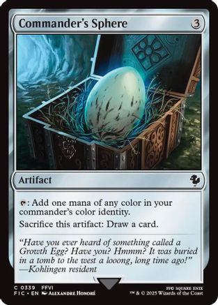 Image of Commander's Sphere (Surge Foil) (FIC-339) - Commander: FINAL FANTASY Foil
