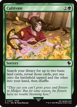 Image of Cultivate (Surge Foil) (FIC-300) - Commander: FINAL FANTASY Foil