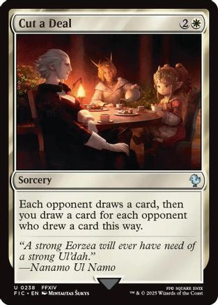 Image of Cut a Deal (Surge Foil) (FIC-238) - Commander: FINAL FANTASY Foil