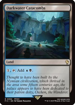 Image of Darkwater Catacombs (Surge Foil) (FIC-384) - Commander: FINAL FANTASY Foil