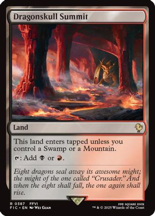 Image of Dragonskull Summit (Surge Foil) (FIC-387) - Commander: FINAL FANTASY Foil