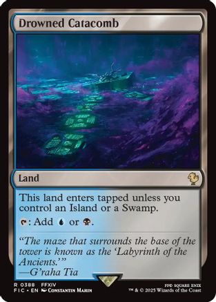 Image of Drowned Catacomb (Surge Foil) (FIC-388) - Commander: FINAL FANTASY Foil