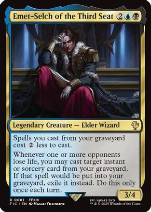 Image of Emet-Selch of the Third Seat (Surge Foil) (FIC-081) - Commander: FINAL FANTASY Foil