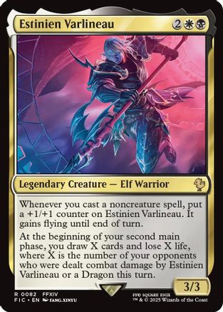 Image of Estinien Varlineau (Surge Foil) (FIC-082) - Commander: FINAL FANTASY Foil