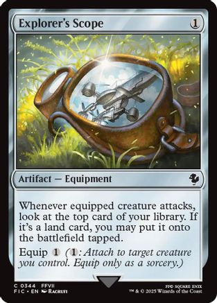 Image of Explorer's Scope (Surge Foil) (FIC-344) - Commander: FINAL FANTASY Foil