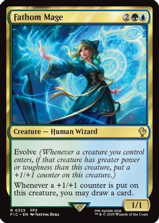 Image of Fathom Mage (Surge Foil) (FIC-325) - Commander: FINAL FANTASY Foil