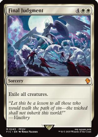 Image of Final Judgment (Surge Foil) (FIC-243) - Commander: FINAL FANTASY Foil