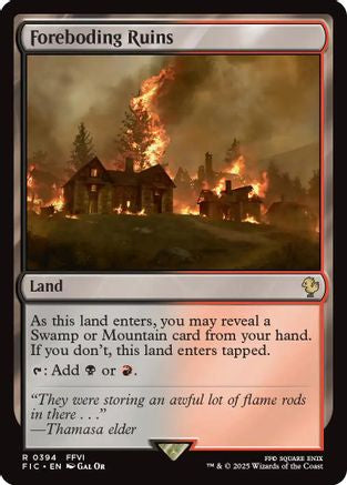 Image of Foreboding Ruins (Surge Foil) (FIC-394) - Commander: FINAL FANTASY Foil
