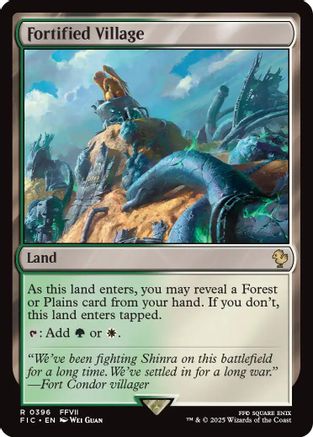 Image of Fortified Village (Surge Foil) (FIC-396) - Commander: FINAL FANTASY Foil