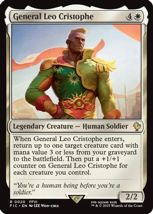 Image of General Leo Cristophe (Surge Foil) (FIC-020) - Commander: FINAL FANTASY Foil