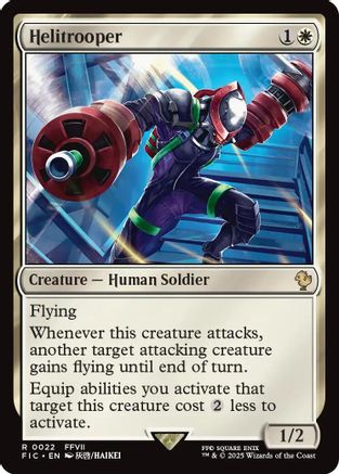 Image of Helitrooper (Surge Foil) (FIC-022) - Commander: FINAL FANTASY Foil