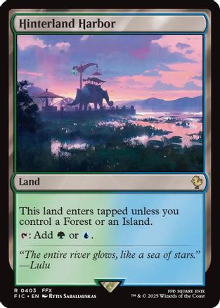 Image of Hinterland Harbor (Surge Foil) (FIC-403) - Commander: FINAL FANTASY Foil