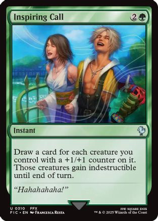 Image of Inspiring Call (Surge Foil) (FIC-310) - Commander: FINAL FANTASY Foil