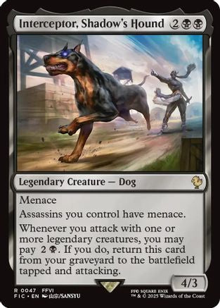 Image of Interceptor, Shadow's Hound (Surge Foil) (FIC-047) - Commander: FINAL FANTASY Foil