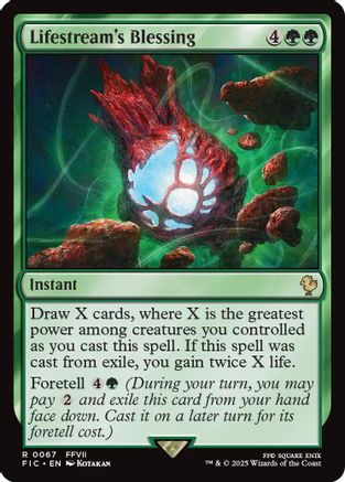 Image of Lifestream's Blessing (Surge Foil) (FIC-067) - Commander: FINAL FANTASY Foil