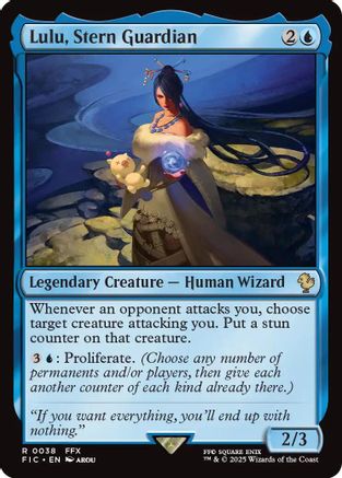 Image of Lulu, Stern Guardian (Surge Foil) (FIC-038) - Commander: FINAL FANTASY Foil