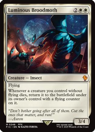 Image of Luminous Broodmoth (Surge Foil) (FIC-246) - Commander: FINAL FANTASY Foil