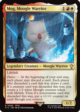 Image of Mog, Moogle Warrior (Surge Foil) (FIC-089) - Commander: FINAL FANTASY Foil