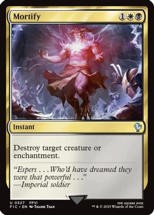 Image of Mortify (Surge Foil) (FIC-327) - Commander: FINAL FANTASY Foil