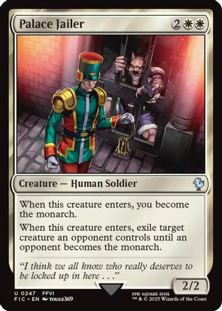 Image of Palace Jailer (Surge Foil) (FIC-247) - Commander: FINAL FANTASY Foil