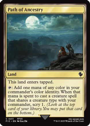 Image of Path of Ancestry (Surge Foil) (FIC-411) - Commander: FINAL FANTASY Foil