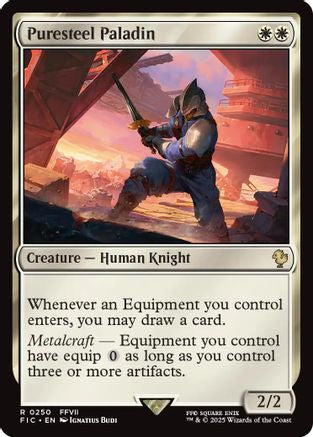 Image of Puresteel Paladin (Surge Foil) (FIC-250) - Commander: FINAL FANTASY Foil