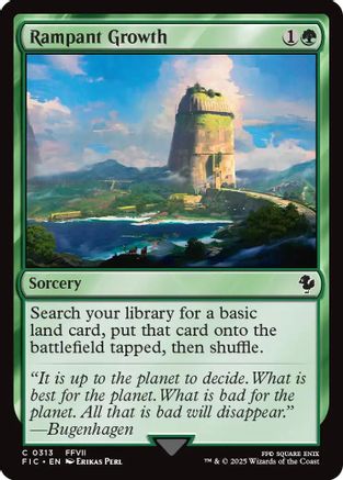 Image of Rampant Growth (Surge Foil) (FIC-313) - Commander: FINAL FANTASY Foil