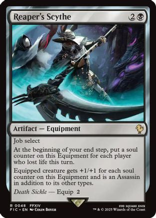 Image of Reaper's Scythe (Surge Foil) (FIC-048) - Commander: FINAL FANTASY Foil