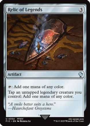 Image of Relic of Legends (Surge Foil) (FIC-354) - Commander: FINAL FANTASY Foil