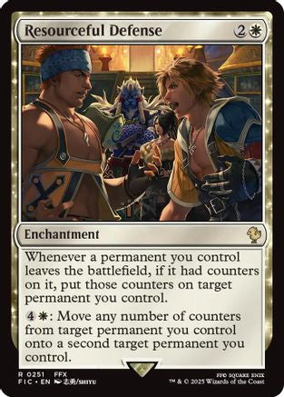Image of Resourceful Defense (Surge Foil) (FIC-251) - Commander: FINAL FANTASY Foil