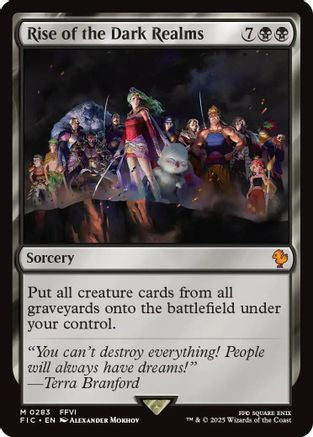 Image of Rise of the Dark Realms (Surge Foil) (FIC-283) - Commander: FINAL FANTASY Foil