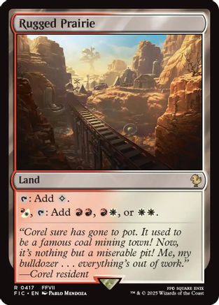 Image of Rugged Prairie (Surge Foil) (FIC-417) - Commander: FINAL FANTASY Foil