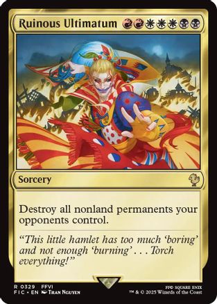 Image of Ruinous Ultimatum (Surge Foil) (FIC-329) - Commander: FINAL FANTASY Foil