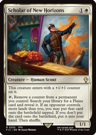 Image of Scholar of New Horizons (Surge Foil) (FIC-252) - Commander: FINAL FANTASY Foil