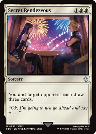 Image of Secret Rendezvous (0253) (Surge Foil) (FIC-253) - Commander: FINAL FANTASY Foil