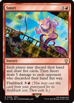 Image of Snort (Surge Foil) (FIC-058) - Commander: FINAL FANTASY Foil