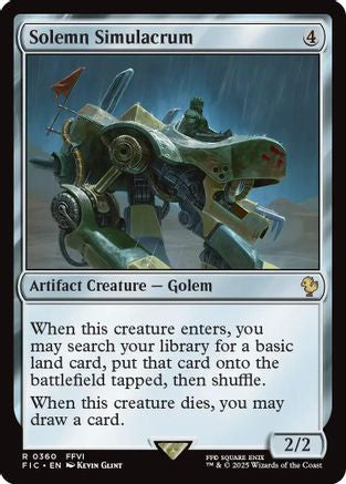 Image of Solemn Simulacrum (Surge Foil) (FIC-360) - Commander: FINAL FANTASY Foil