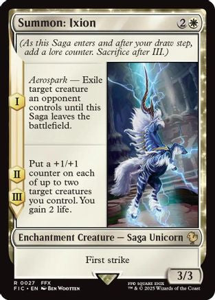 Image of Summon: Ixion (Surge Foil) (FIC-027) - Commander: FINAL FANTASY Foil