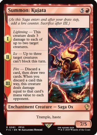 Image of Summon: Kujata (Surge Foil) (FIC-061) - Commander: FINAL FANTASY Foil