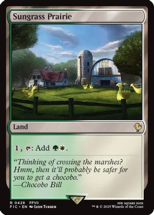 Image of Sungrass Prairie (Surge Foil) (FIC-428) - Commander: FINAL FANTASY Foil