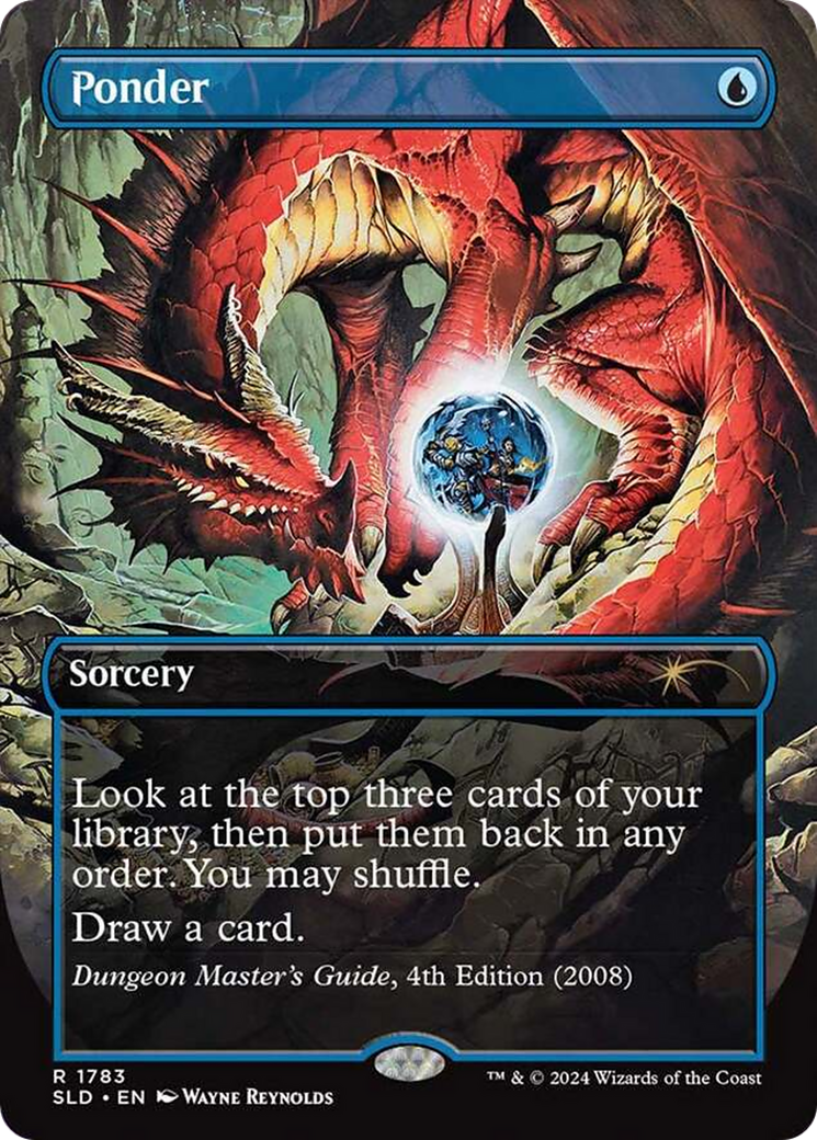 Image of Ponder (1783) (SLD-1783) - Secret Lair Drop (Borderless)