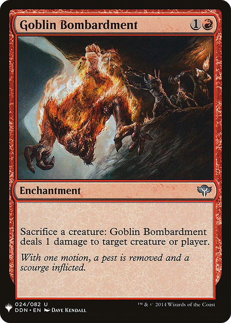 Image of Goblin Bombardment (LIST-DDN-24) - The List
