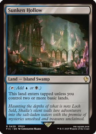 Image of Sunken Hollow (Surge Foil) (FIC-429) - Commander: FINAL FANTASY Foil